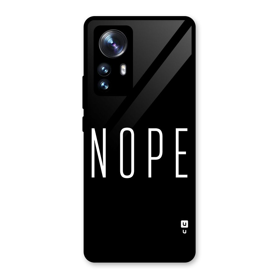 Minimalistic Nope Glass Back Case for Xiaomi 12 Pro