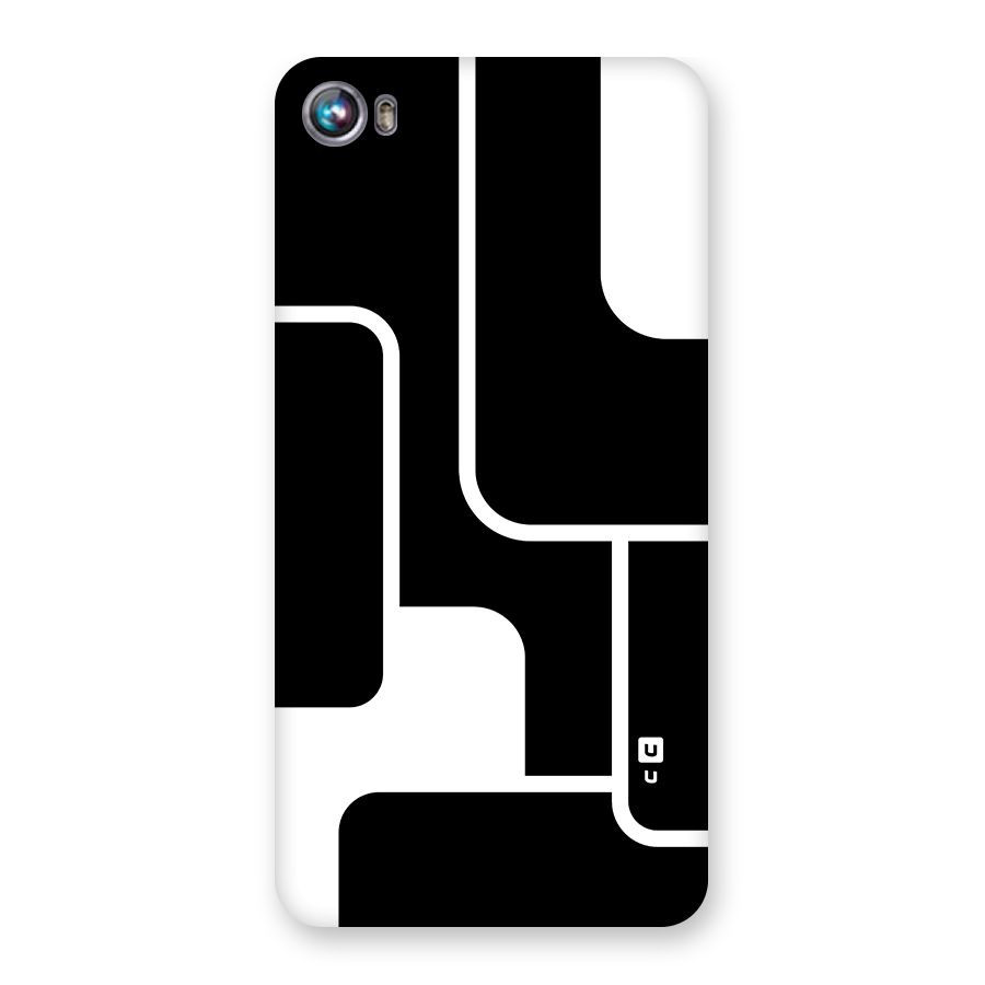 Minimalistic Shapes Back Case for Canvas Fire 4 (A107)