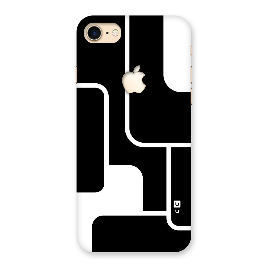 Minimalistic Shapes Back Case for iPhone 7 Apple Cut