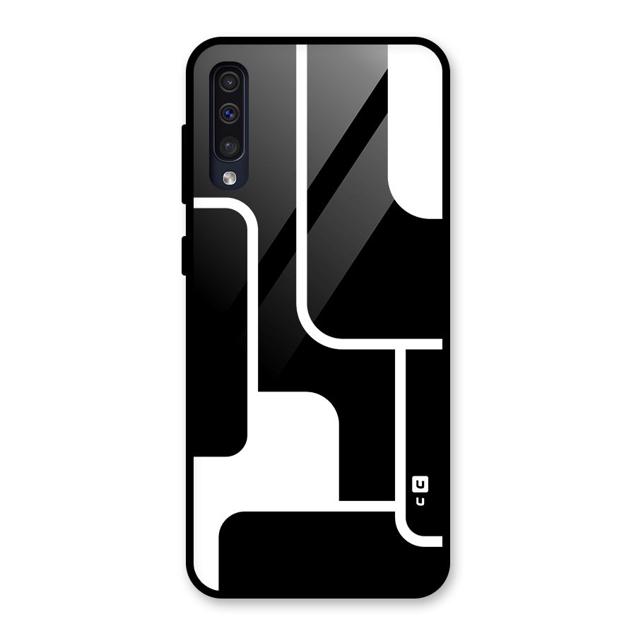 Minimalistic Shapes Glass Back Case for Galaxy A50s