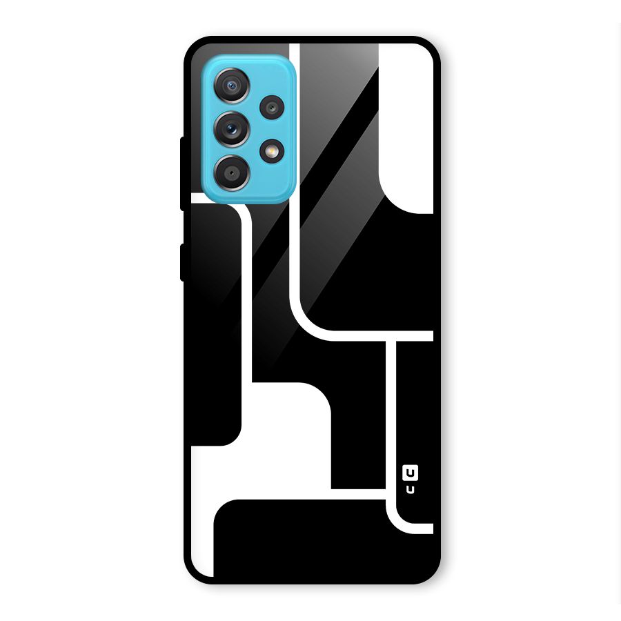 Minimalistic Shapes Glass Back Case for Galaxy A52