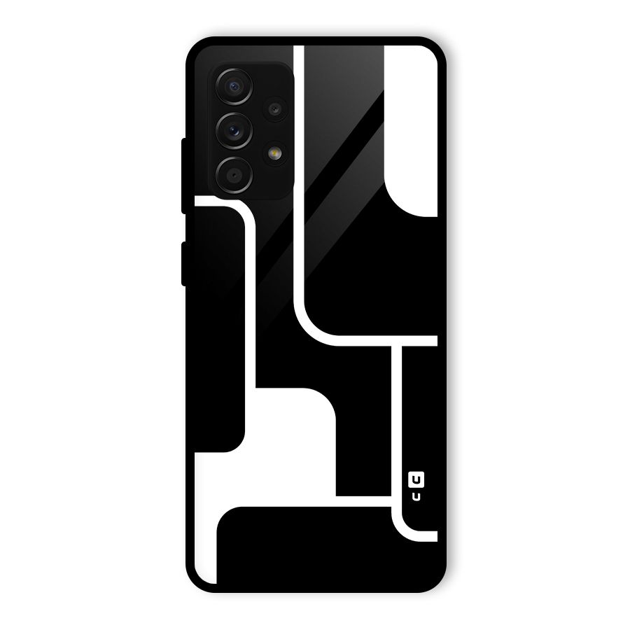 Minimalistic Shapes Glass Back Case for Galaxy A53 5G