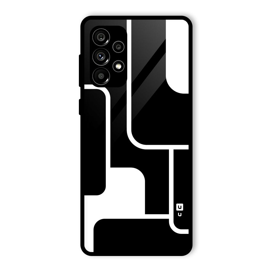Minimalistic Shapes Glass Back Case for Galaxy A73 5G