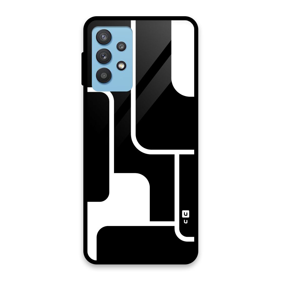 Minimalistic Shapes Glass Back Case for Galaxy M32 5G