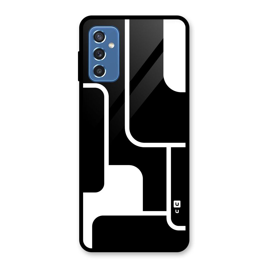 Minimalistic Shapes Glass Back Case for Galaxy M52 5G