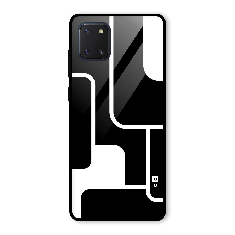 Minimalistic Shapes Glass Back Case for Galaxy Note 10 Lite