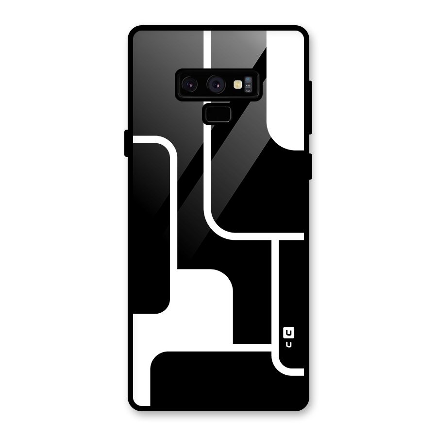 Minimalistic Shapes Glass Back Case for Galaxy Note 9