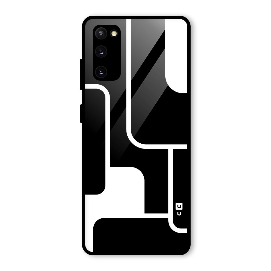 Minimalistic Shapes Glass Back Case for Galaxy S20 FE