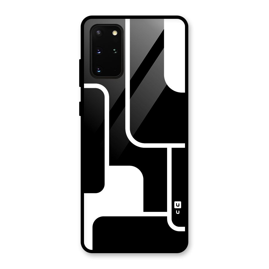 Minimalistic Shapes Glass Back Case for Galaxy S20 Plus