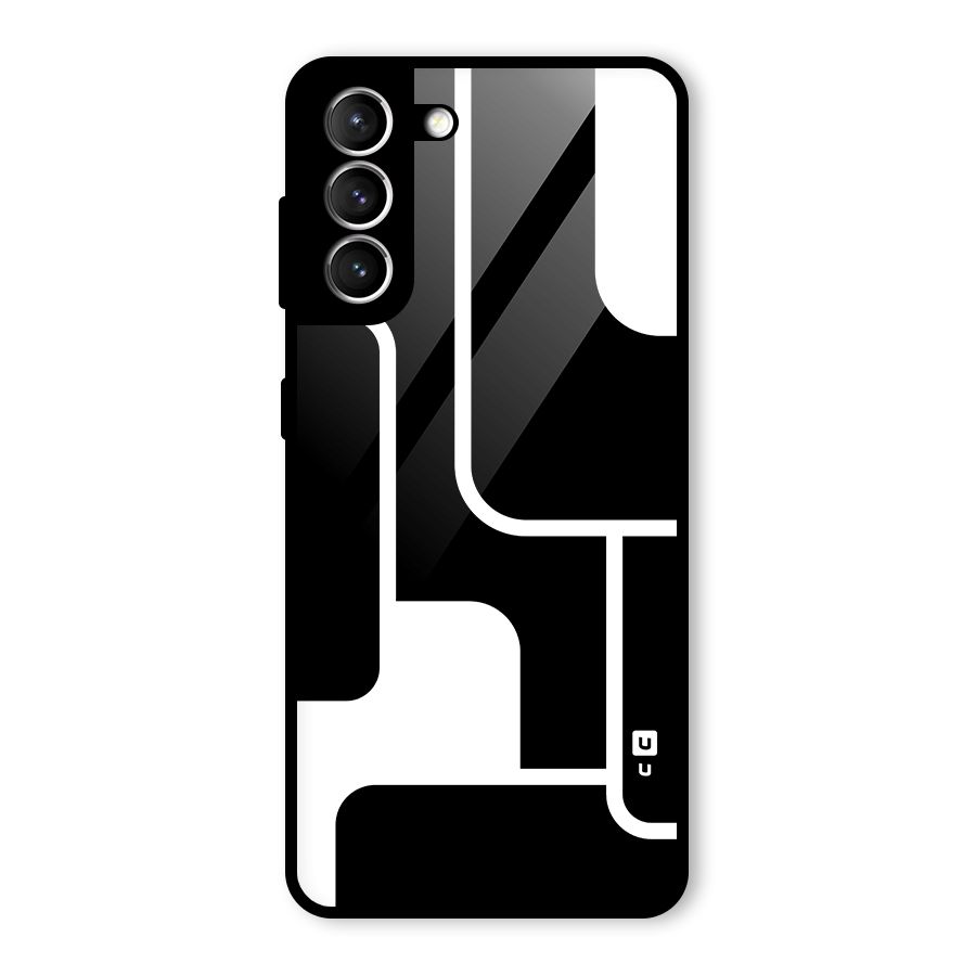 Minimalistic Shapes Glass Back Case for Galaxy S21 5G