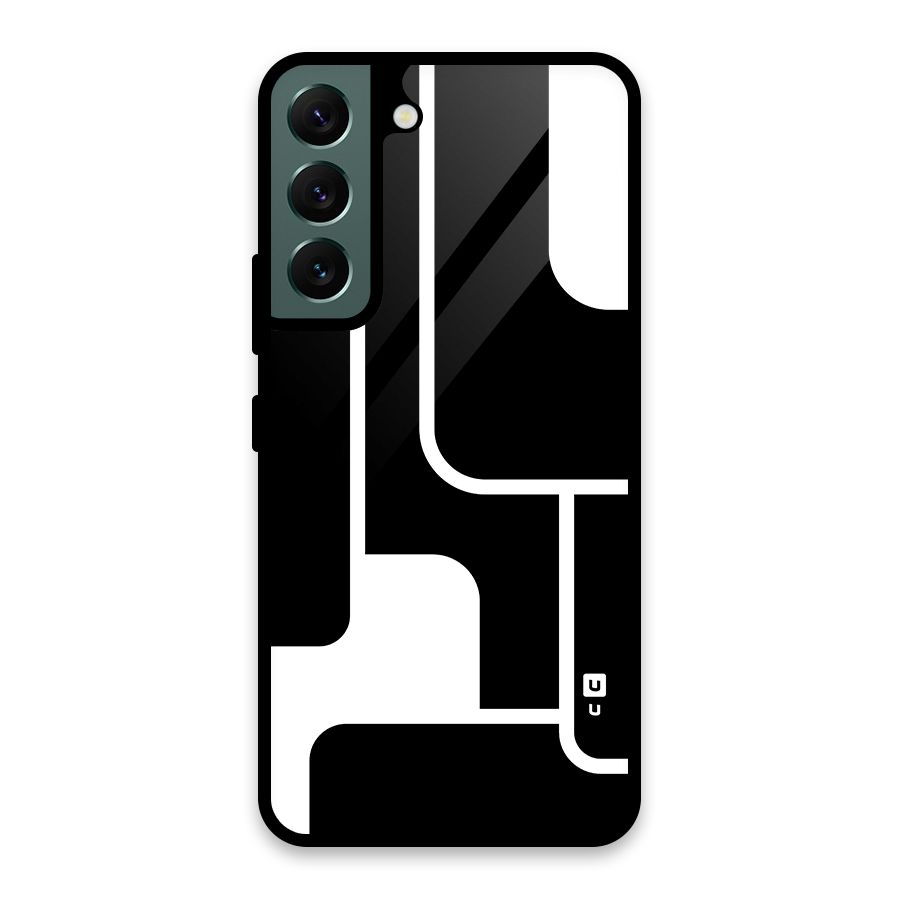Minimalistic Shapes Glass Back Case for Galaxy S22 5G
