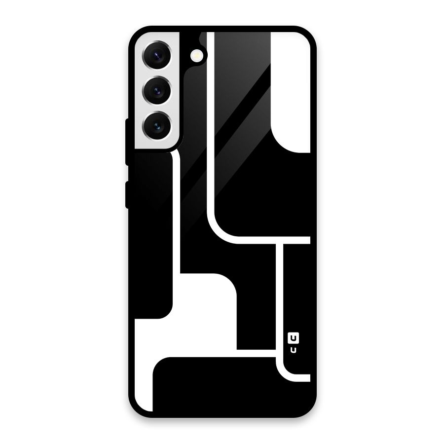 Minimalistic Shapes Glass Back Case for Galaxy S22 Plus 5G
