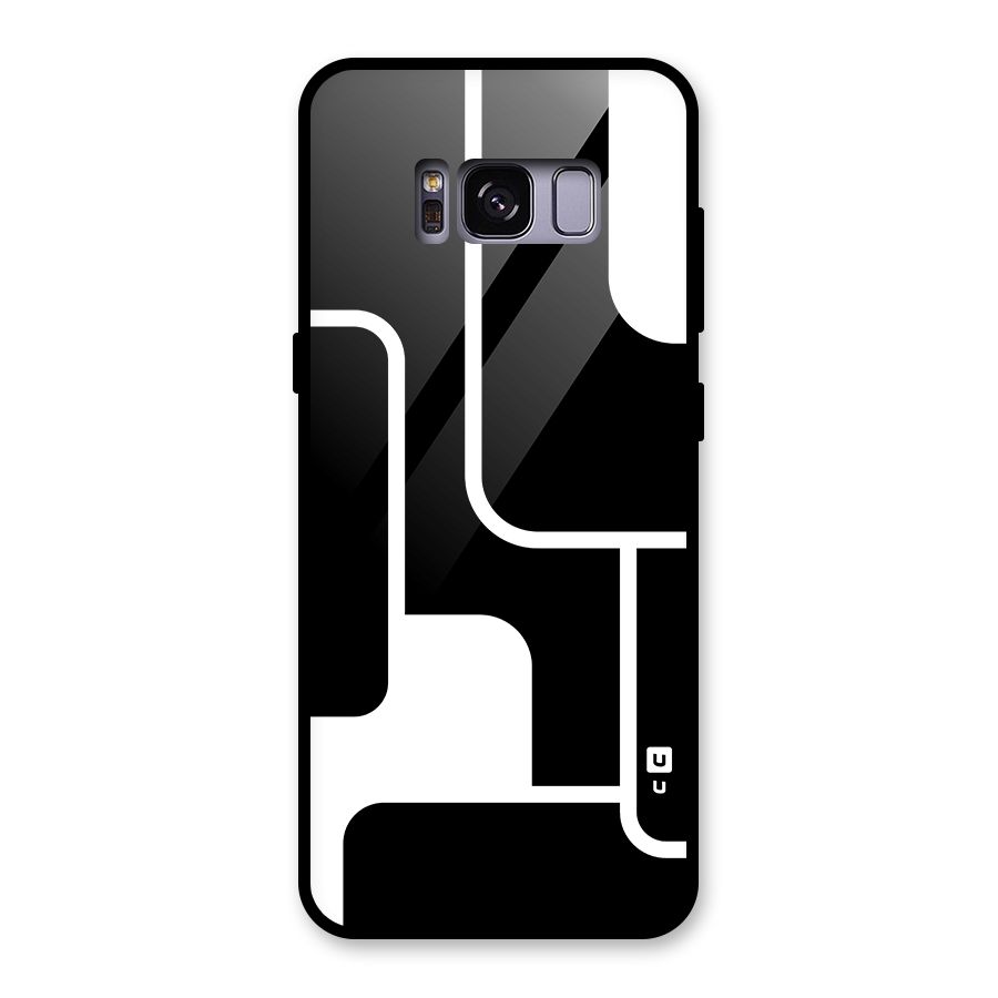 Minimalistic Shapes Glass Back Case for Galaxy S8