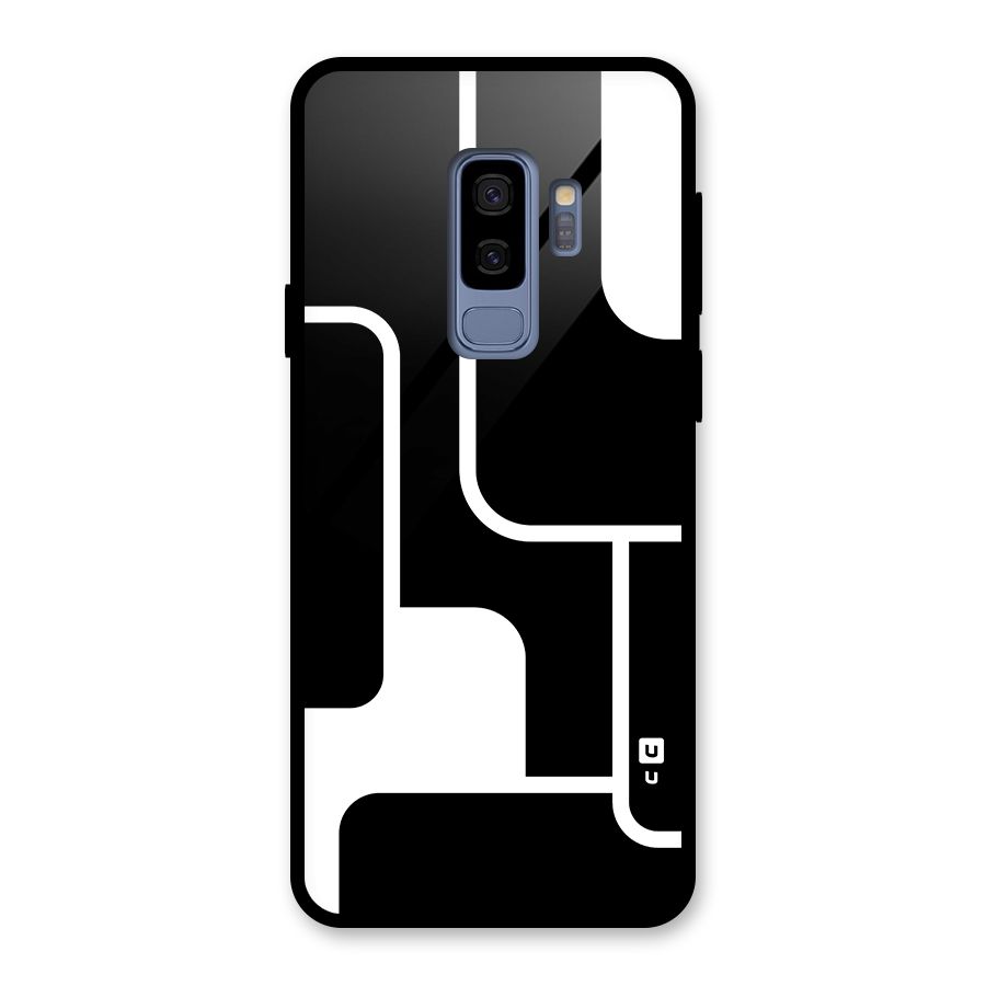 Minimalistic Shapes Glass Back Case for Galaxy S9 Plus
