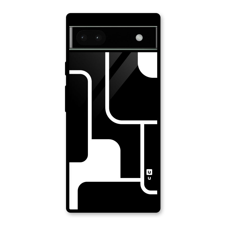 Minimalistic Shapes Glass Back Case for Google Pixel 6a