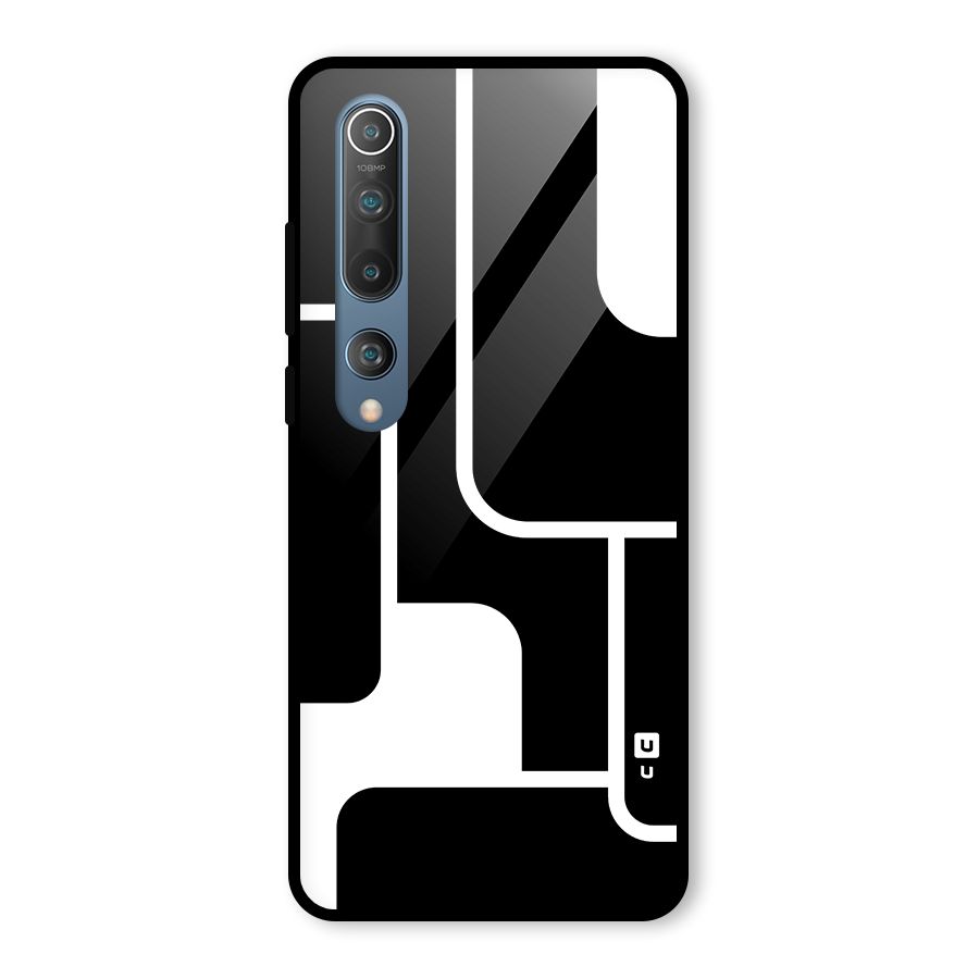 Minimalistic Shapes Glass Back Case for Mi 10