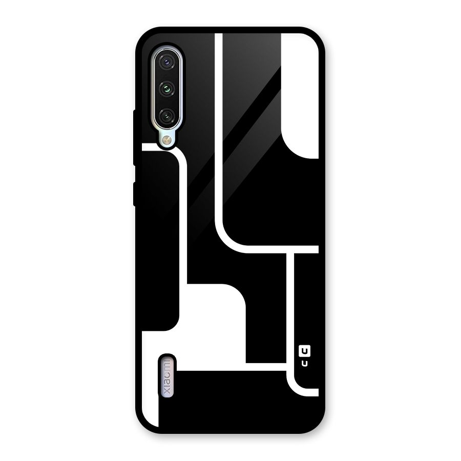 Minimalistic Shapes Glass Back Case for Mi A3