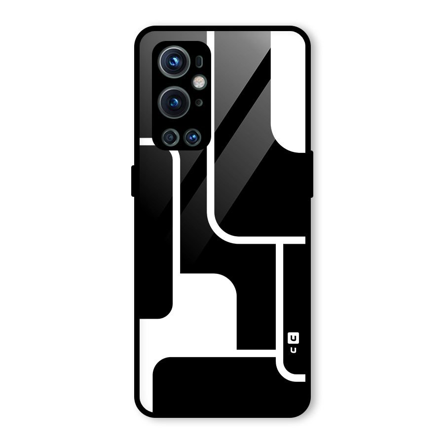 Minimalistic Shapes Glass Back Case for OnePlus 9 Pro