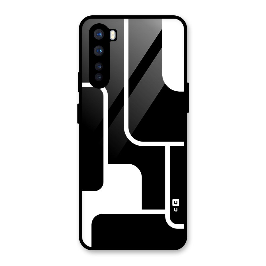 Minimalistic Shapes Glass Back Case for OnePlus Nord
