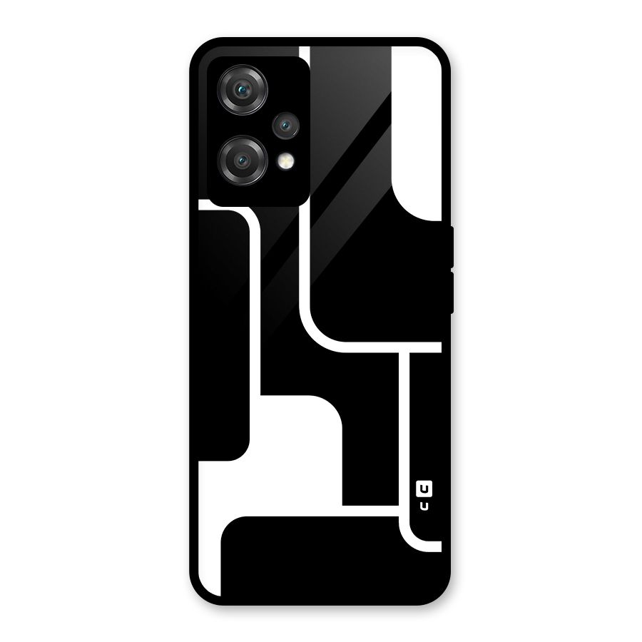 Minimalistic Shapes Glass Back Case for OnePlus Nord CE 2 Lite 5G