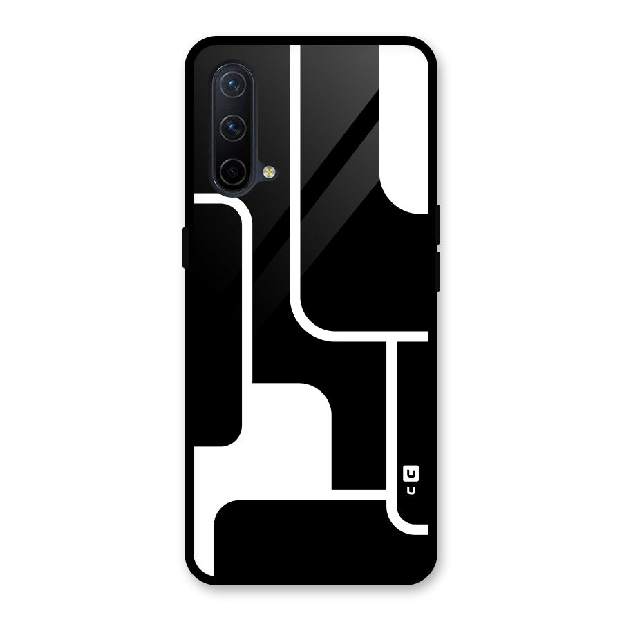 Minimalistic Shapes Glass Back Case for OnePlus Nord CE 5G