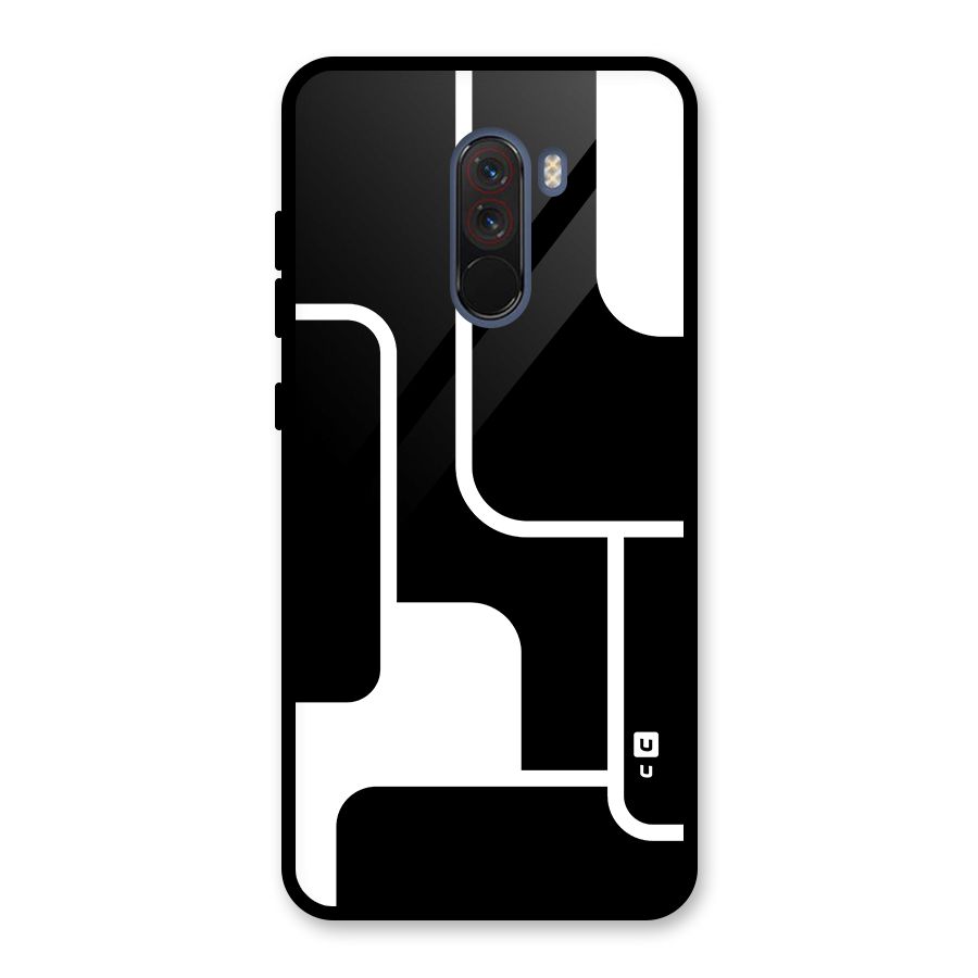 Minimalistic Shapes Glass Back Case for Poco F1