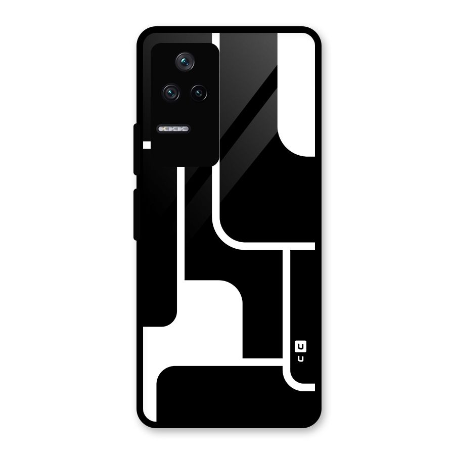 Minimalistic Shapes Glass Back Case for Poco F4 5G