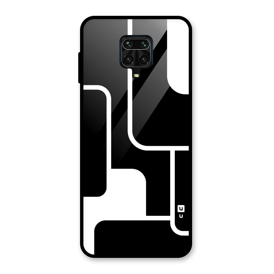 Minimalistic Shapes Glass Back Case for Poco M2 Pro