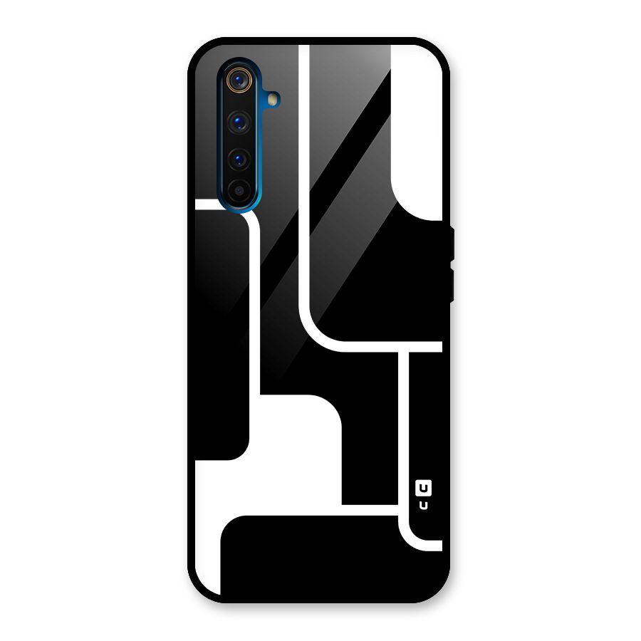 Minimalistic Shapes Glass Back Case for Realme 6 Pro