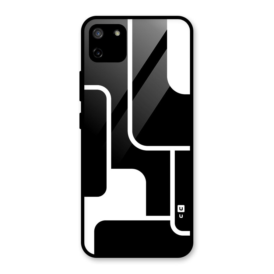 Minimalistic Shapes Glass Back Case for Realme C11