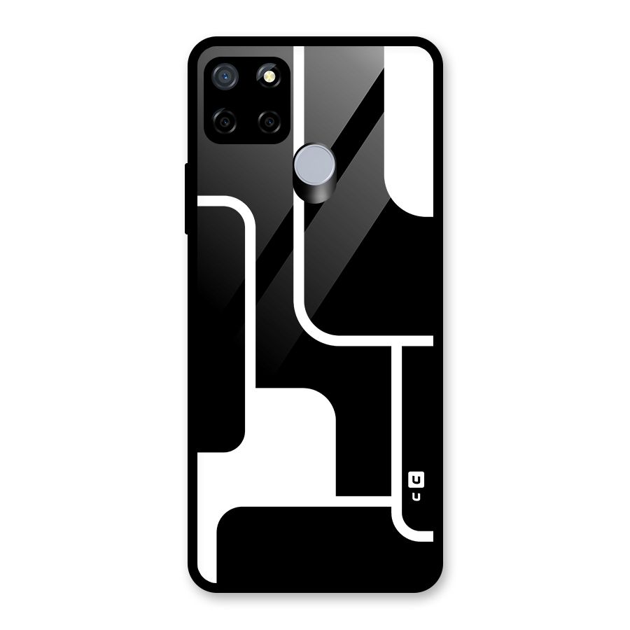 Minimalistic Shapes Glass Back Case for Realme C12