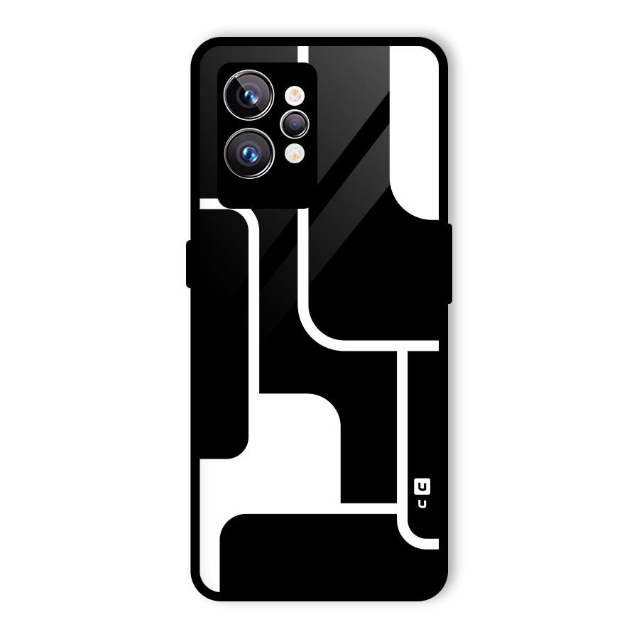 Minimalistic Shapes Glass Back Case for Realme GT2 Pro