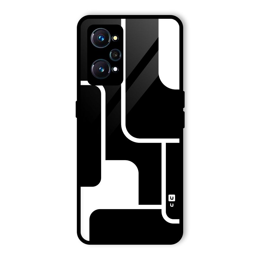 Minimalistic Shapes Glass Back Case for Realme GT 2