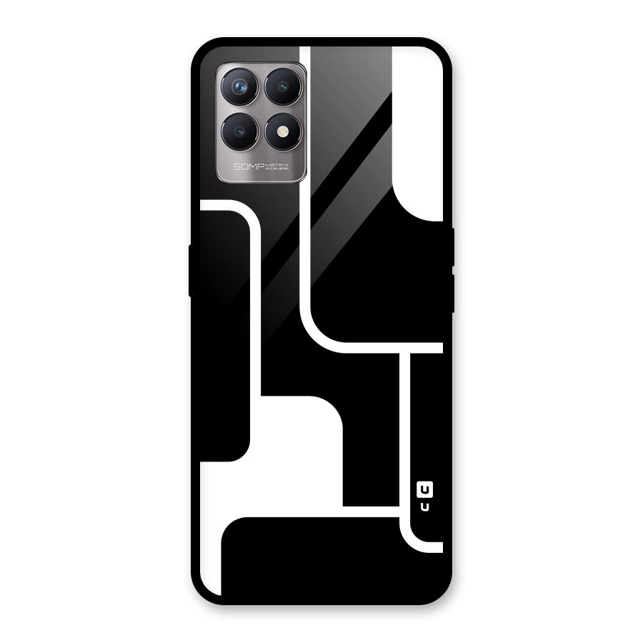 Minimalistic Shapes Glass Back Case for Realme Narzo 50