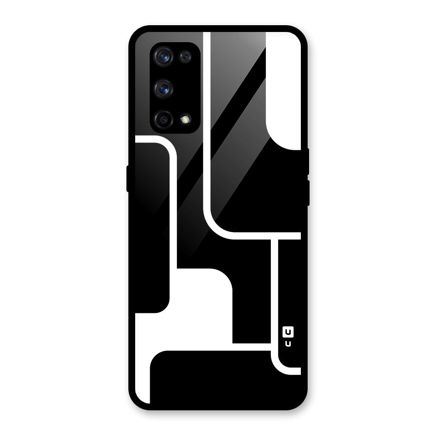 Minimalistic Shapes Glass Back Case for Realme X7 Pro