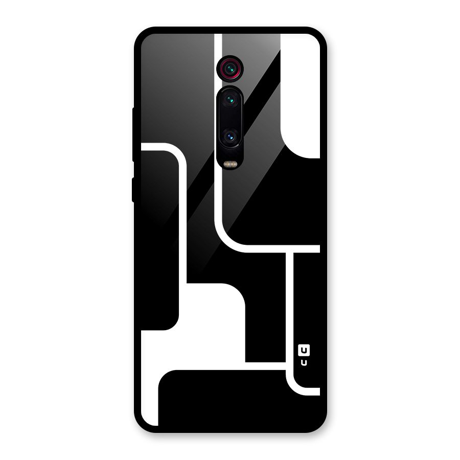 Minimalistic Shapes Glass Back Case for Redmi K20