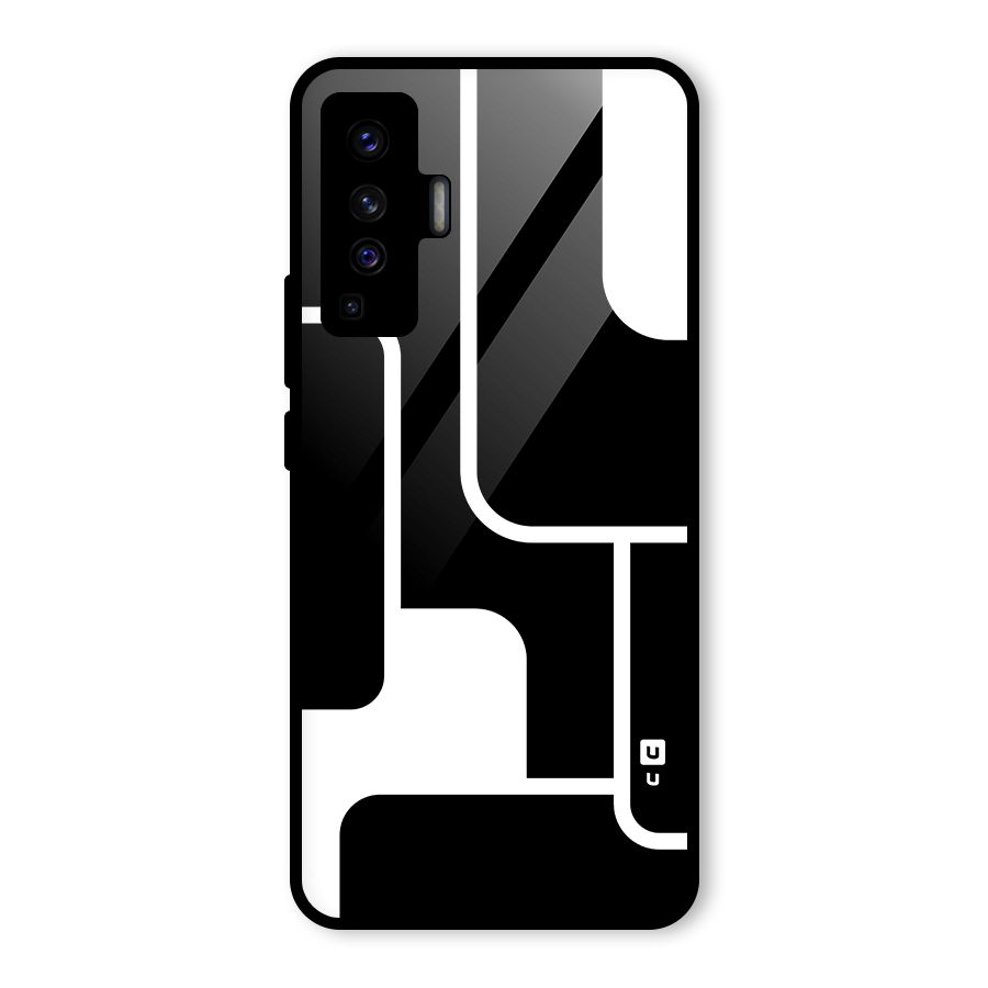 Minimalistic Shapes Glass Back Case for Vivo X50