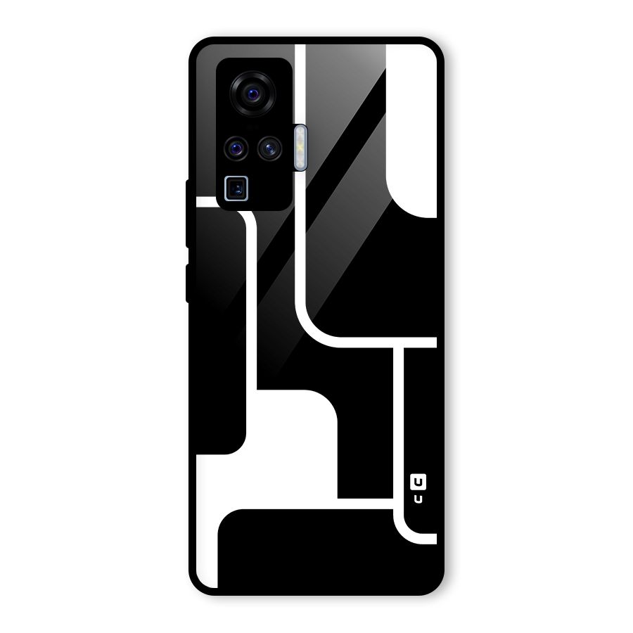 Minimalistic Shapes Glass Back Case for Vivo X50 Pro