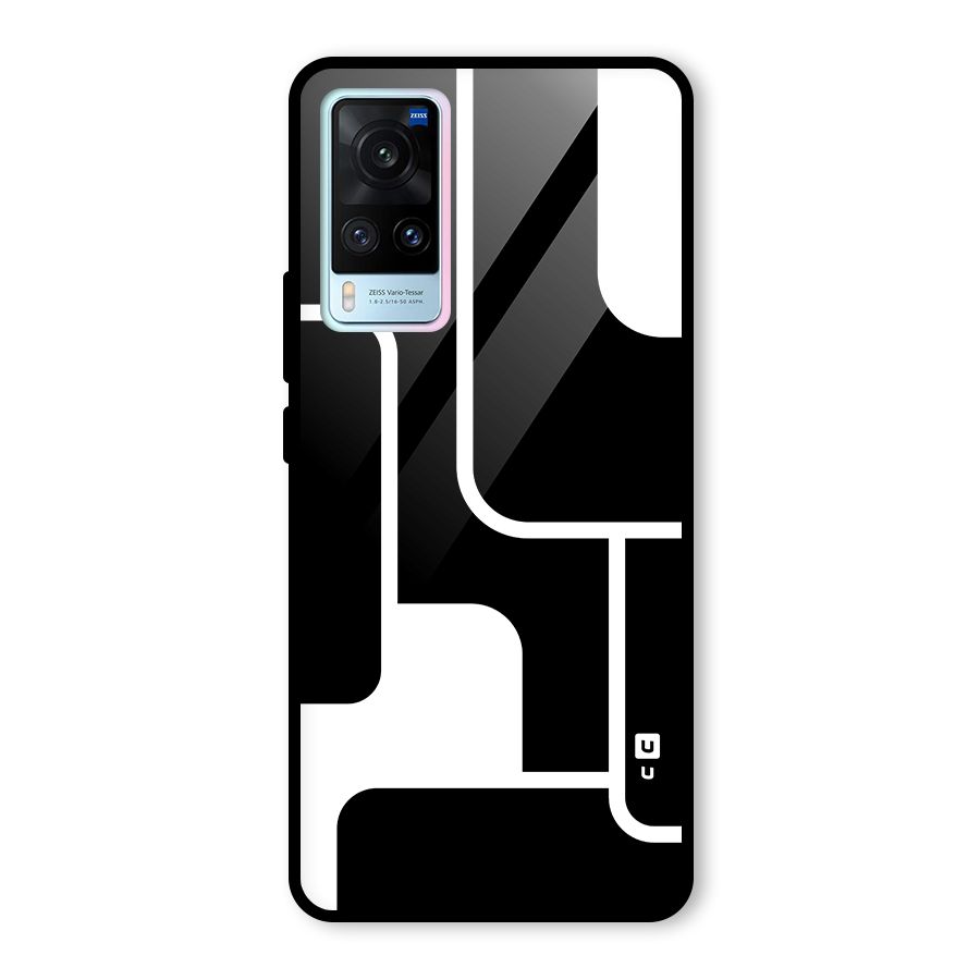 Minimalistic Shapes Glass Back Case for Vivo X60