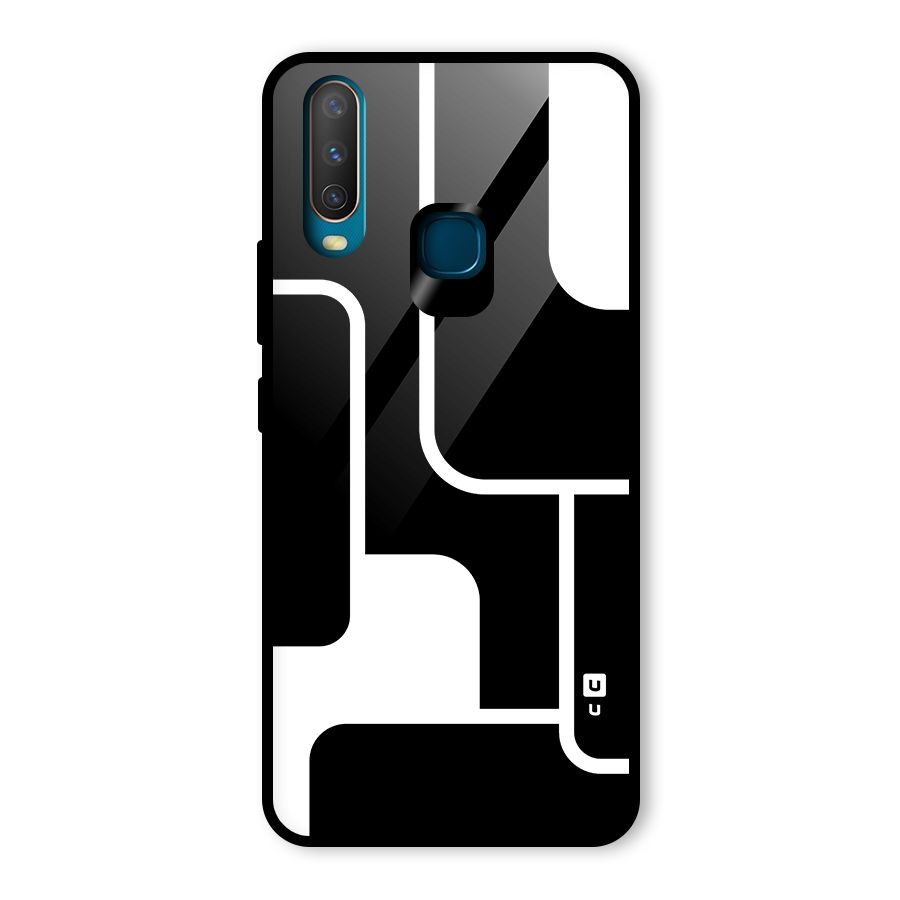 Minimalistic Shapes Glass Back Case for Vivo Y12