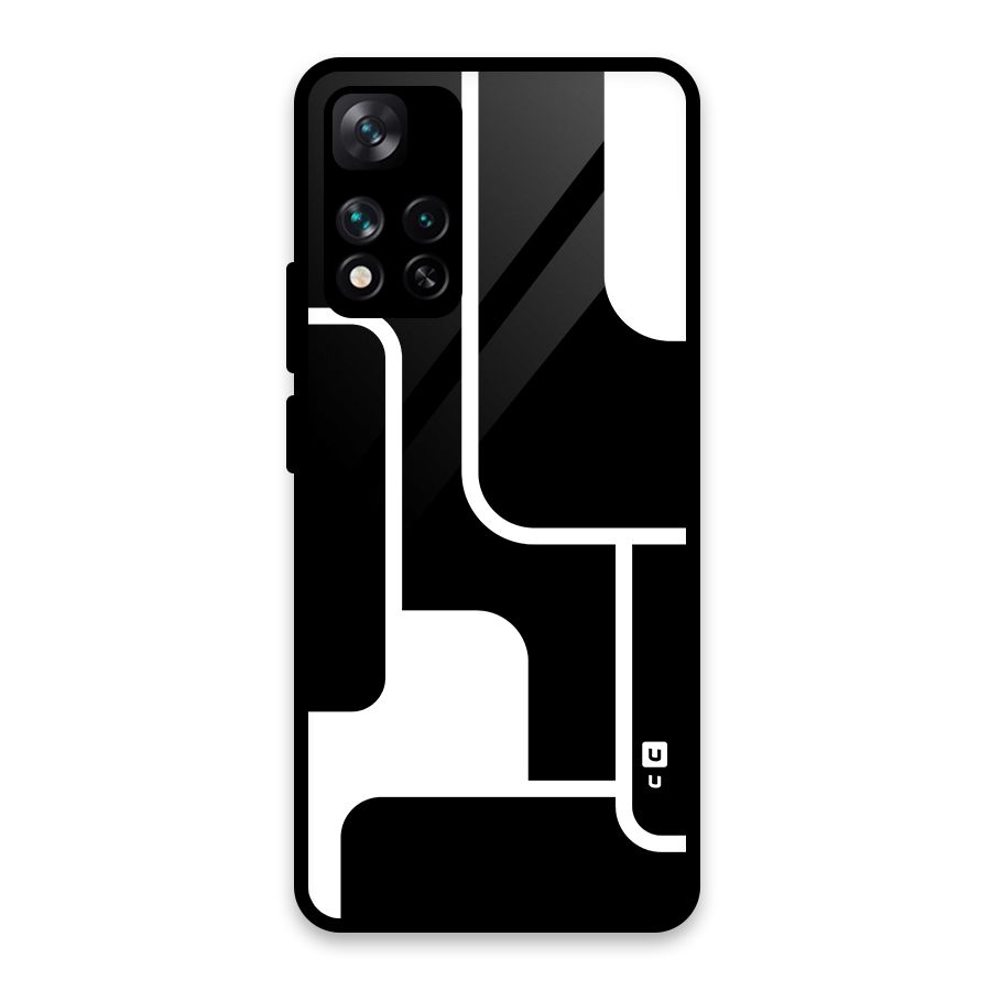 Minimalistic Shapes Glass Back Case for Xiaomi 11i 5G