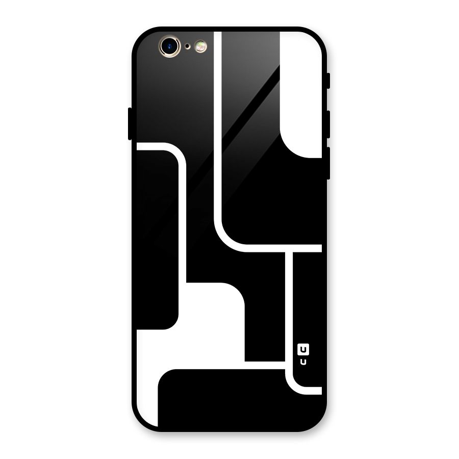 Minimalistic Shapes Glass Back Case for iPhone 6 6S