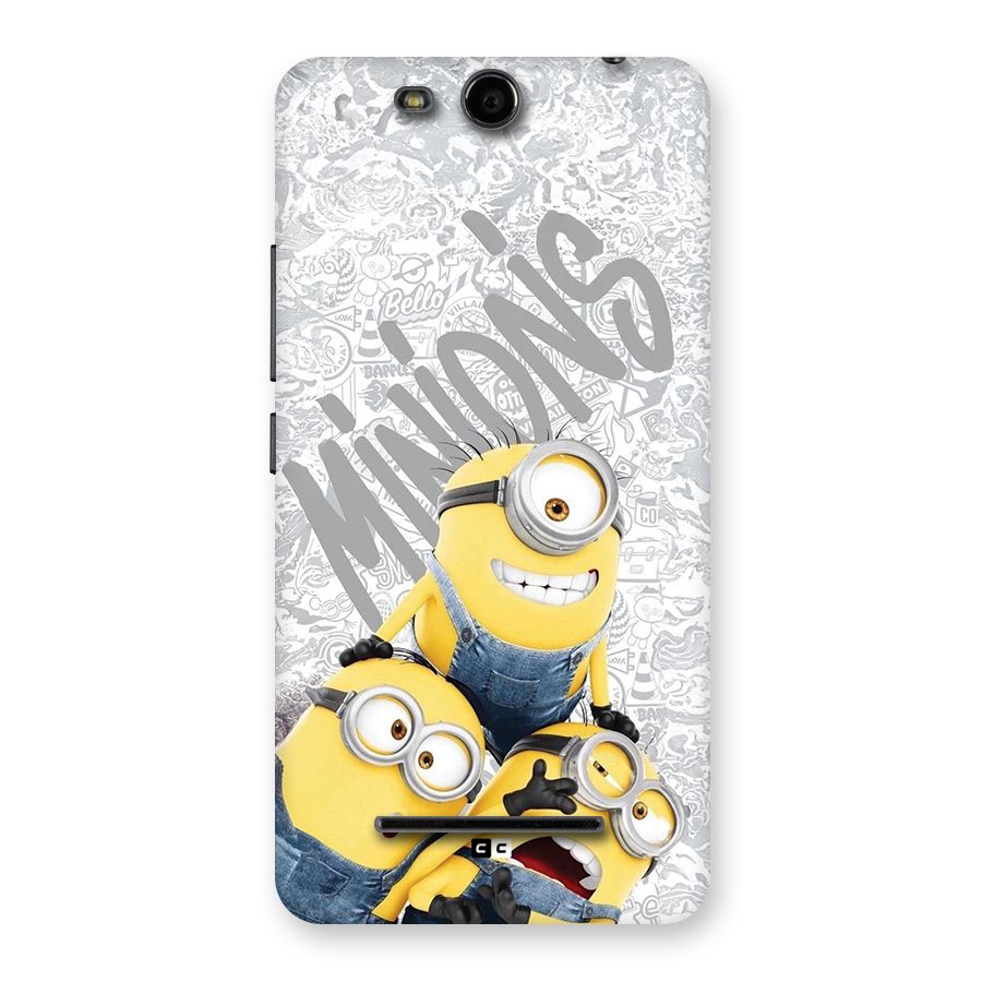 Minions Typo Back Case for Canvas Juice 3 Q392