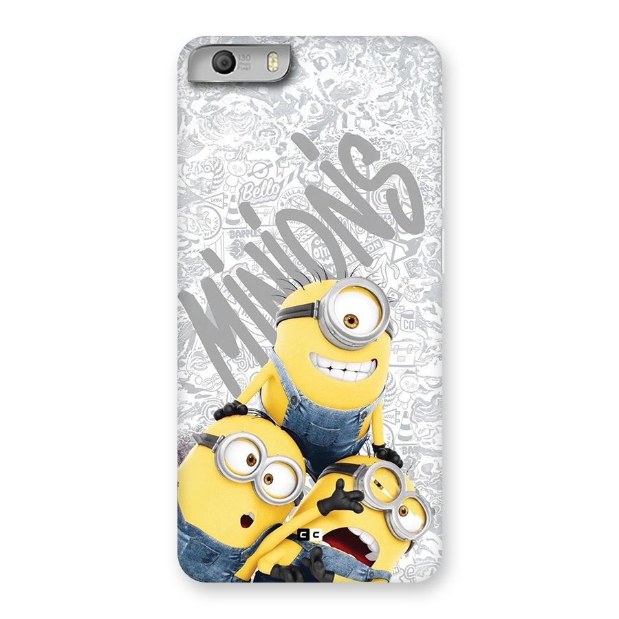 Minions Typo Back Case for Canvas Knight 2