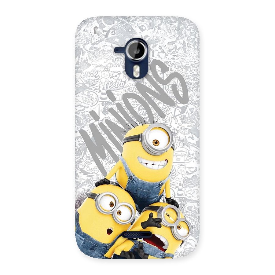 Minions Typo Back Case for Canvas Magnus A117