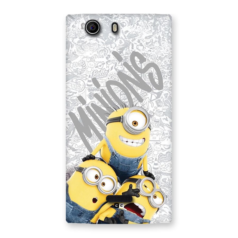 Minions Typo Back Case for Canvas Nitro 2 E311