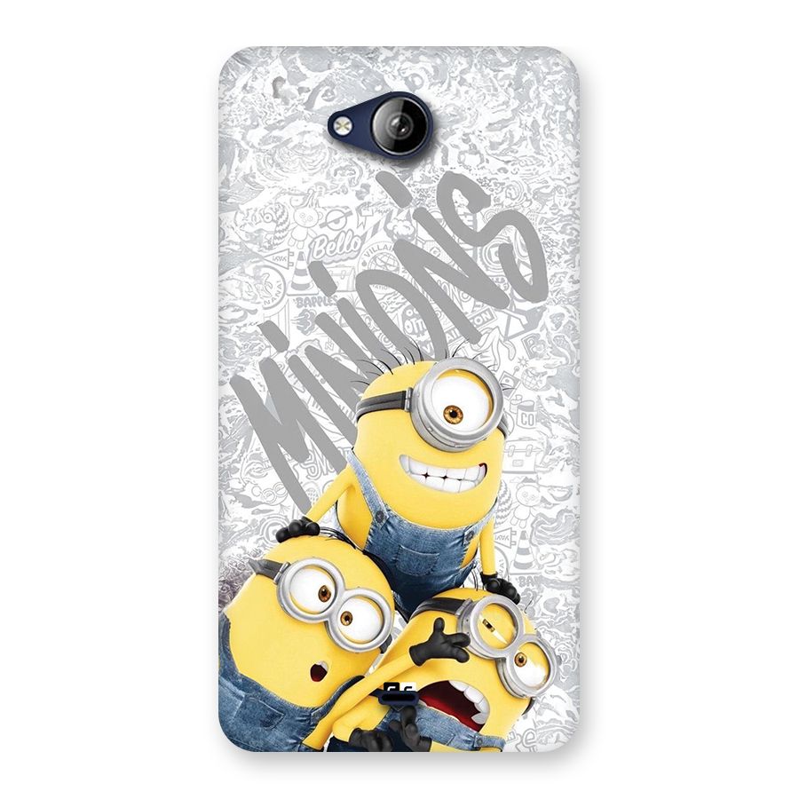 Minions Typo Back Case for Canvas Play Q355