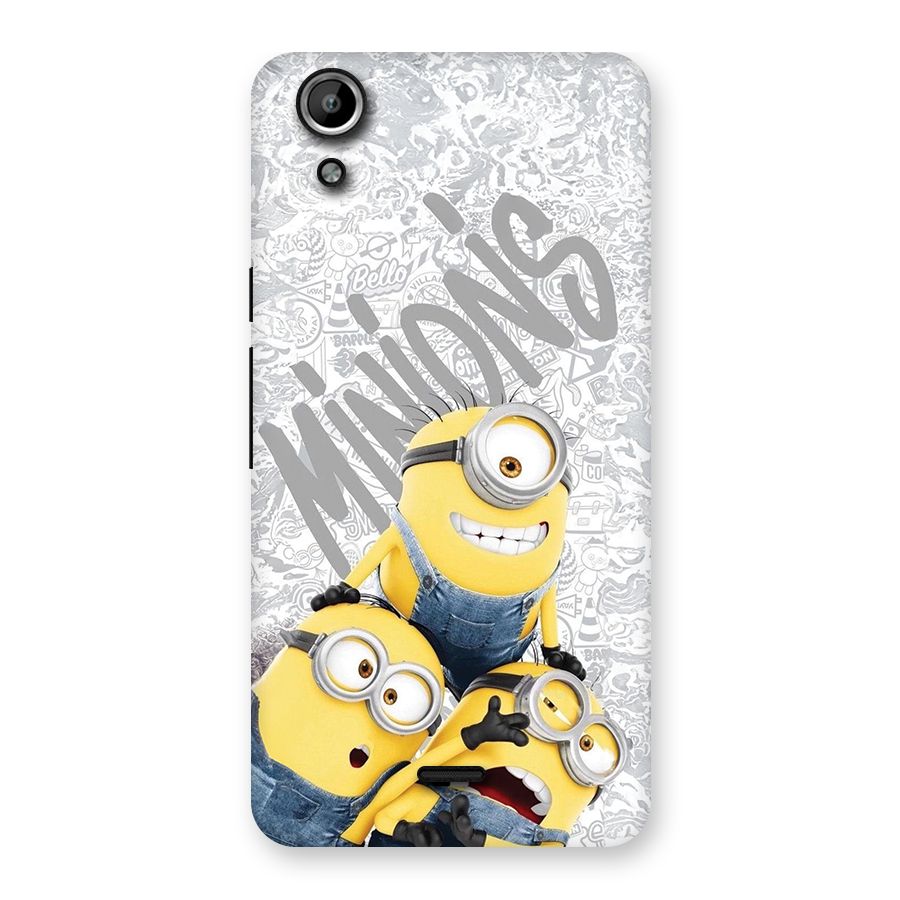 Minions Typo Back Case for Canvas Selfie Lens Q345