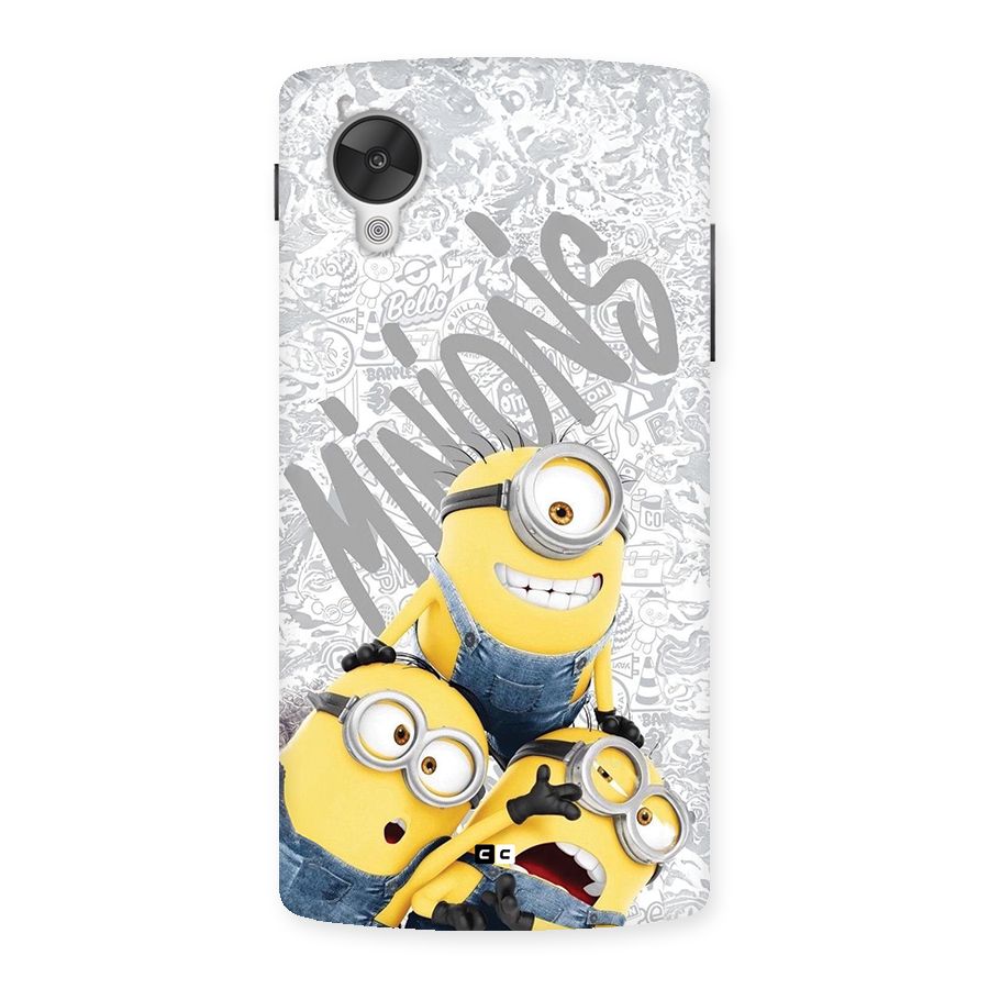 Minions Typo Back Case for Google Nexus 5