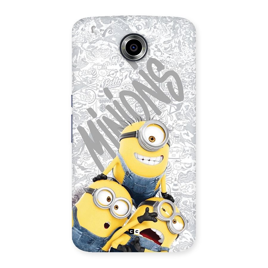 Minions Typo Back Case for Google Nexus 6